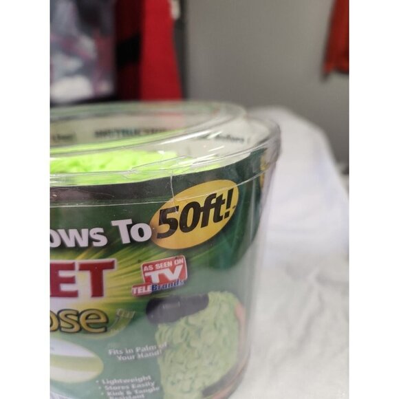 Pocket Hose 50 ft Light Weight Expandable Full Size Kink & Tangle Free Green New - Picture 2 of 4